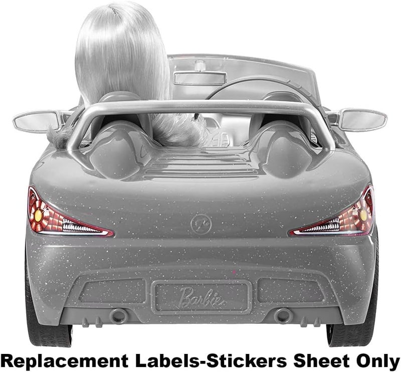 Barbie Replacement Parts Glam Convertible - CGG92 ~ Replacement Labels / Stickers - Headlights, Grill & Dash - Image 3